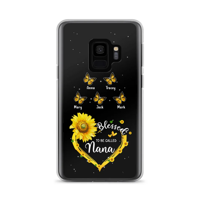 Custom Personalized Grandma Butterfly Phone Case For iPhone and Samsung - Gift Idea For Grandma - Blessed To Be Called Grandma