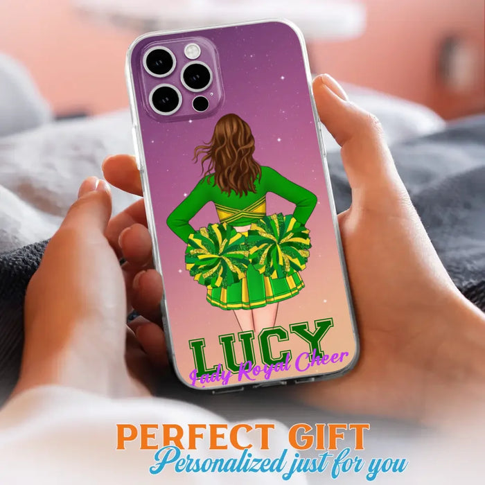 Personalized Cheerleading Phone Case - Birthday Gift For Cheerleading Coach, Cheerleader - Case For iPhone And Samsung