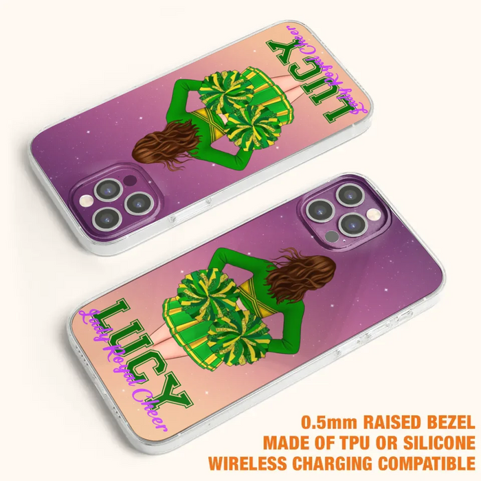 Personalized Cheerleading Phone Case - Birthday Gift For Cheerleading Coach, Cheerleader - Case For iPhone And Samsung