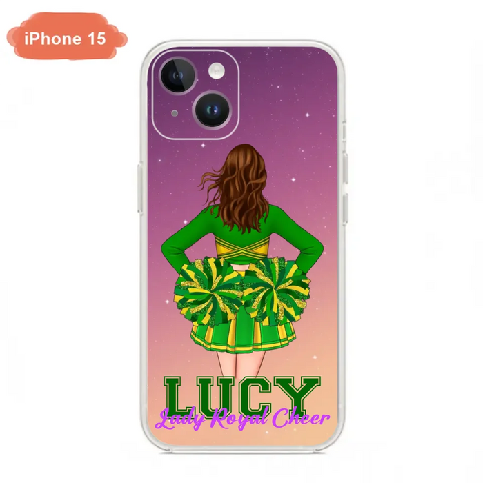 Personalized Cheerleading Phone Case - Birthday Gift For Cheerleading Coach, Cheerleader - Case For iPhone And Samsung
