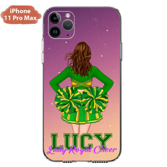Personalized Cheerleading Phone Case - Birthday Gift For Cheerleading Coach, Cheerleader - Case For iPhone And Samsung