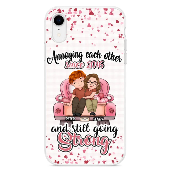 Custom Personalized Couple Phone Case - Valentine's Day/ Birthday/ Anniversary/ Mother's Day Gift For Wife From Husband - Case For iPhone And Samsung