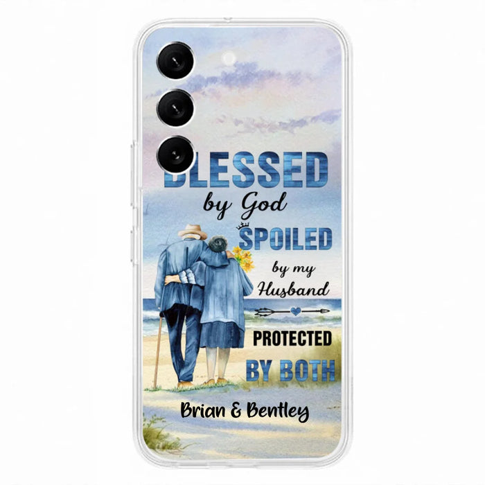 Custom Personalized Old Couple Phone Case - Best Gift Idea For Grandparents - Case For iPhone, Samsung and Xiaomi