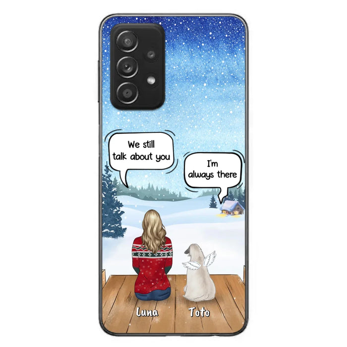Custom Personalized Dog Horse Phone Case - Man/ Woman With Upto 5 Pets - Case For iPhone And Samsung