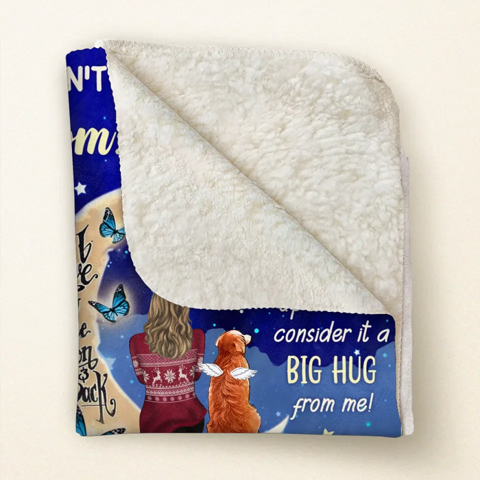 Personalized Memorial Dog Quilt/Fleece Throw Blanket - Up to 3 Dogs - Memorial Gift Idea For Dog Mom - Don't Cry For Me Mom! I Am Ok!