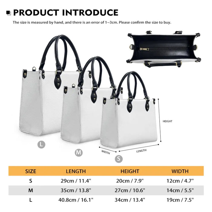 Personalized Grandma PU Leather Handbag With Long Straps - Gift Idea For Grandma - Legend Wife Mom Grandma