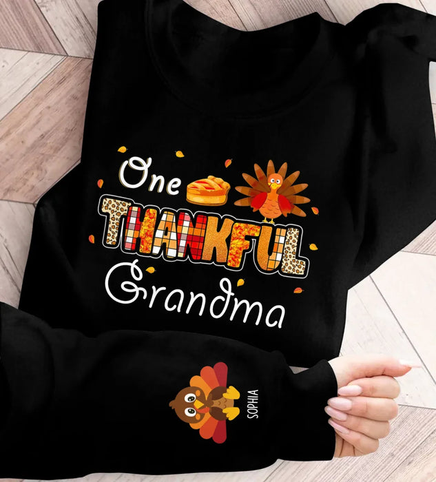 Personalized Grandma AOP Sweater - Up to 8 Kids - Gift Idea To Grandma/Mom - One Thankful Grandma