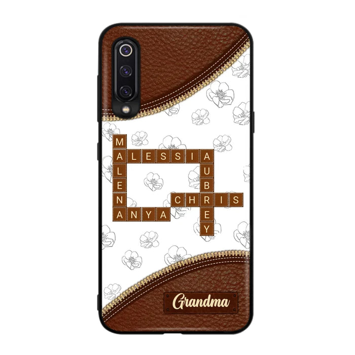 Personalized Grandma Crossword Phone Case For Xiaomi/Oppo/Huawei - Christmas Gift Idea For Grandma