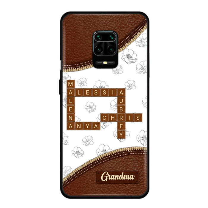 Personalized Grandma Crossword Phone Case For Xiaomi/Oppo/Huawei - Christmas Gift Idea For Grandma