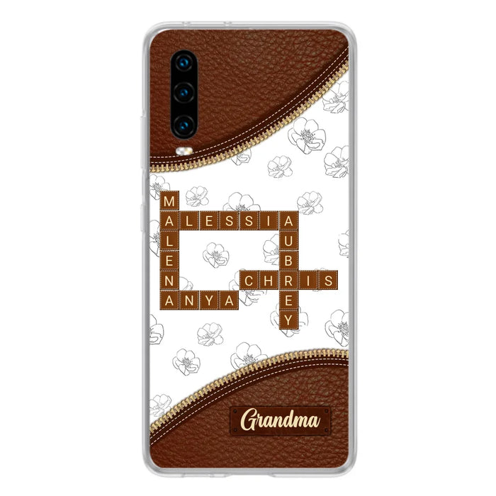 Personalized Grandma Crossword Phone Case For Xiaomi/Oppo/Huawei - Christmas Gift Idea For Grandma