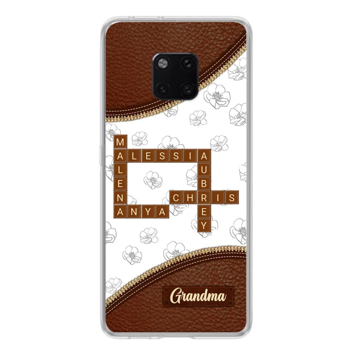 Personalized Grandma Crossword Phone Case For Xiaomi/Oppo/Huawei - Christmas Gift Idea For Grandma