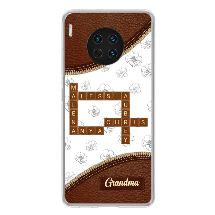 Personalized Grandma Crossword Phone Case For Xiaomi/Oppo/Huawei - Christmas Gift Idea For Grandma