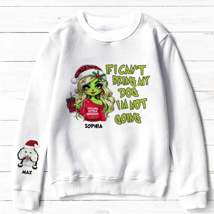 Personalized If I Can't Bring My Dog I'm Not Going AOP Sweater - Up to 5 Dogs - Christmas Gift Idea For Dog Lover
