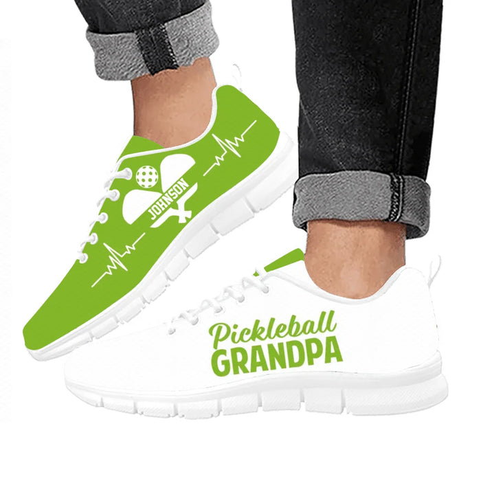 Personalized Pickle Ball Grandpa Sneakers - Gift Idea For Grandpa/Pickle Ball Lover