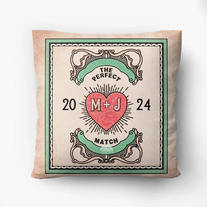 Personalized Couple Quilt/Fleece Throw Blanket/Pillow Cover - Gift Idea For Couple - The Perfect Match