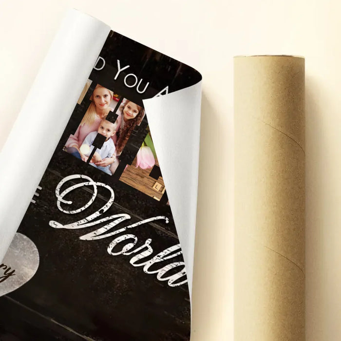 Personalized Mother Poster - Upload Photo - Gift Idea For Mother - To Our Family You Are The World