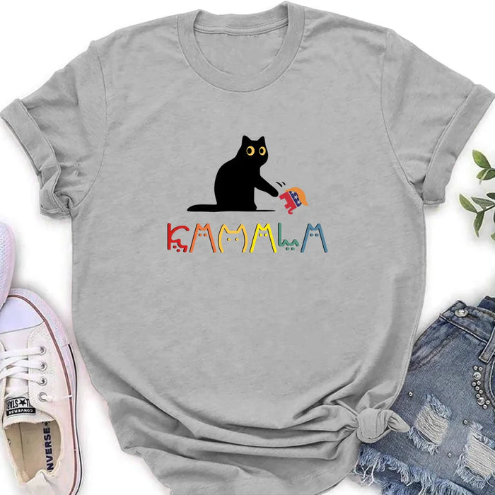Personalized Cat Lady T-shirt/Long Sleeve/Sweatshirt/Hoodie - Gift Idea For Cat Lover
