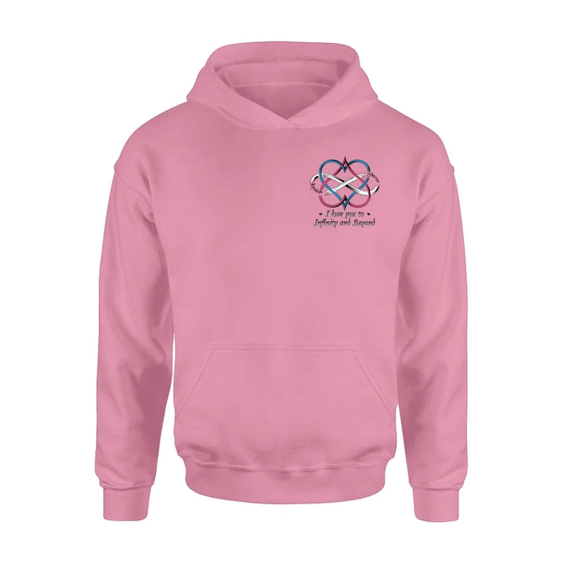Personalized Couple T-shirt/Hoodie - Gift Idea For Couple - I Love You To Infinity And Beyond