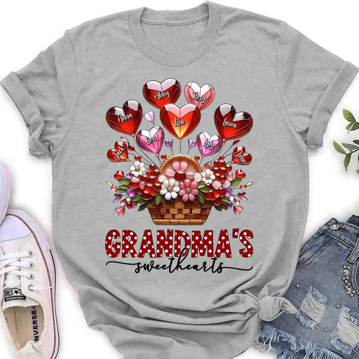 Personalized Grandma Unisex T-shirt/Long Sleeve/Sweatshirt/Hoodie - Gift Idea For Grandma/Mother's Day - Grandma's Sweethearts
