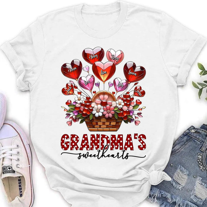 Personalized Grandma Unisex T-shirt/Long Sleeve/Sweatshirt/Hoodie - Gift Idea For Grandma/Mother's Day - Grandma's Sweethearts