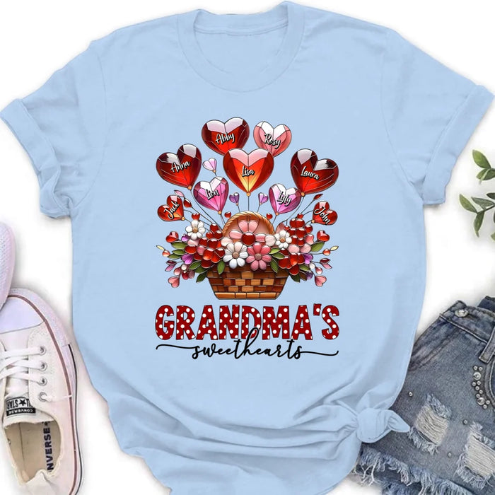 Personalized Grandma Unisex T-shirt/Long Sleeve/Sweatshirt/Hoodie - Gift Idea For Grandma/Mother's Day - Grandma's Sweethearts