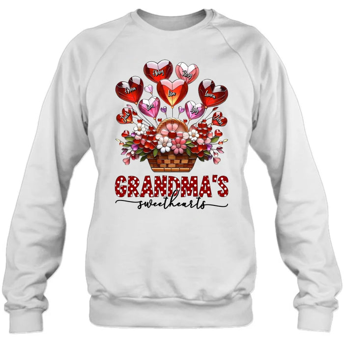 Personalized Grandma Unisex T-shirt/Long Sleeve/Sweatshirt/Hoodie - Gift Idea For Grandma/Mother's Day - Grandma's Sweethearts
