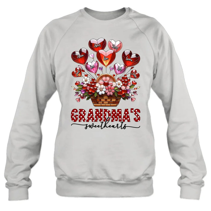 Personalized Grandma Unisex T-shirt/Long Sleeve/Sweatshirt/Hoodie - Gift Idea For Grandma/Mother's Day - Grandma's Sweethearts