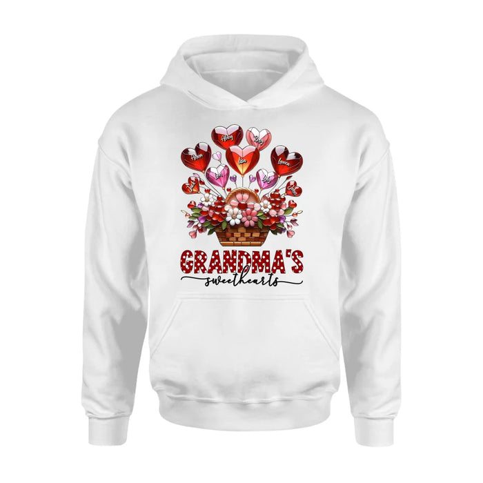 Personalized Grandma Unisex T-shirt/Long Sleeve/Sweatshirt/Hoodie - Gift Idea For Grandma/Mother's Day - Grandma's Sweethearts