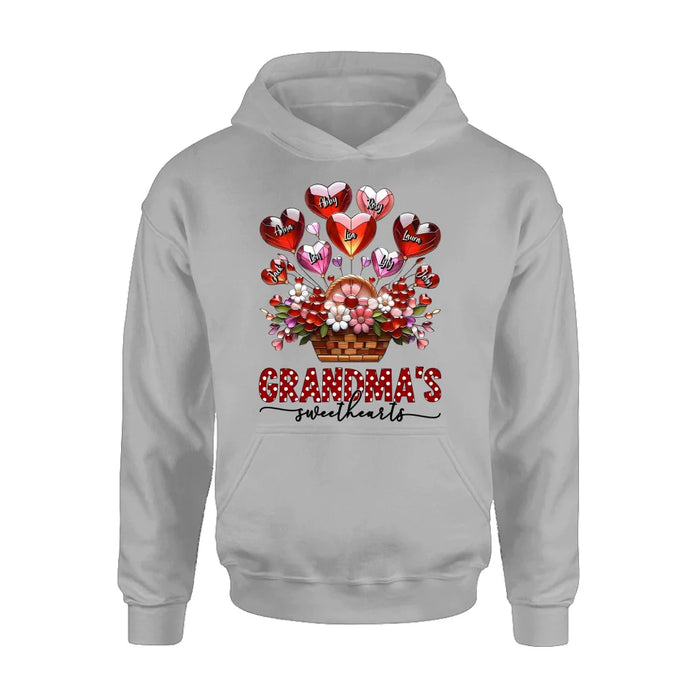 Personalized Grandma Unisex T-shirt/Long Sleeve/Sweatshirt/Hoodie - Gift Idea For Grandma/Mother's Day - Grandma's Sweethearts