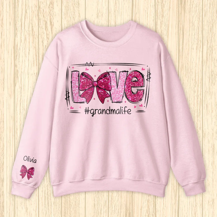 Personalized Grandma AOP Sweater - Gift To Grandma/Mom - Up to 10 Kids - Love Grandma Life