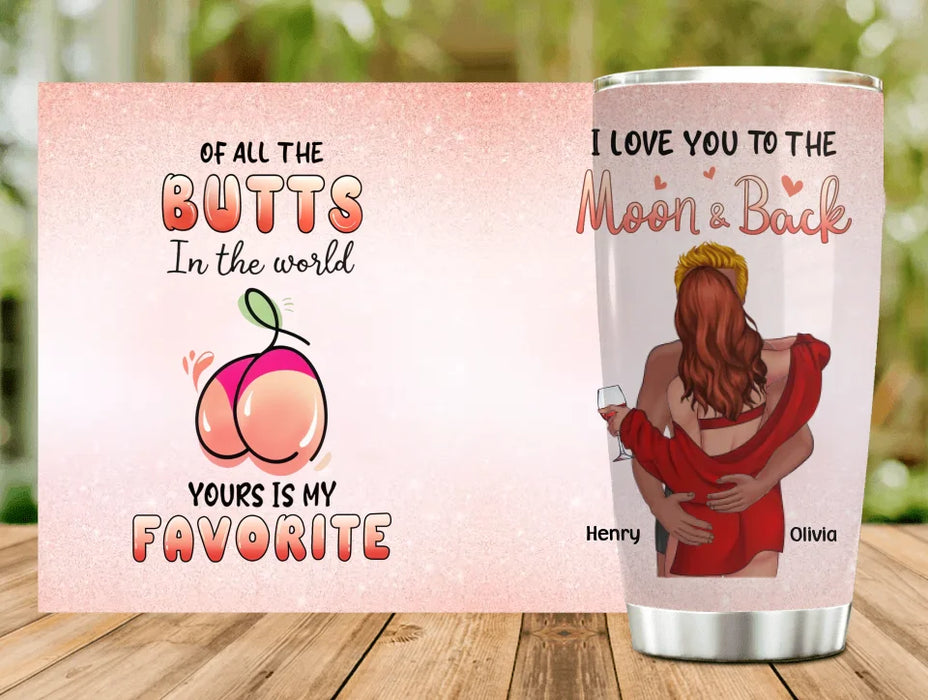 Personalized Couple Tumbler - Funny Gift Idea For Couple/Husband And Wife - Yours Is My Favorite