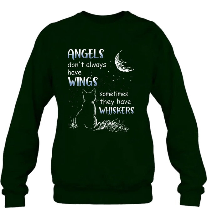 Personalized Dog/Cat T-shirt/Long Sleeve/Sweatshirt/Hoodie - Memorial Gift Idea For Pet Lover - Angels Don't Always Have Wings