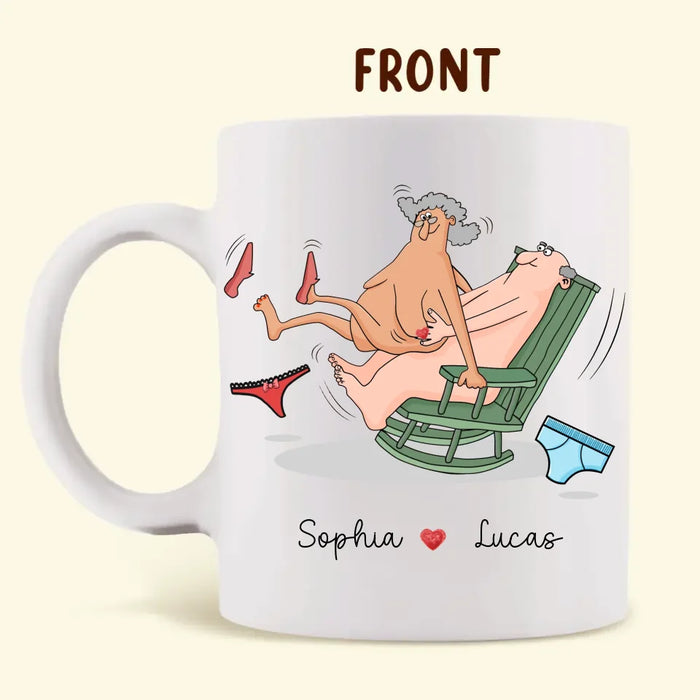 Personalized Old Couple Coffee Mug - Gift Idea For Husband/Wife/Valentine - We Are Never Too Old For This