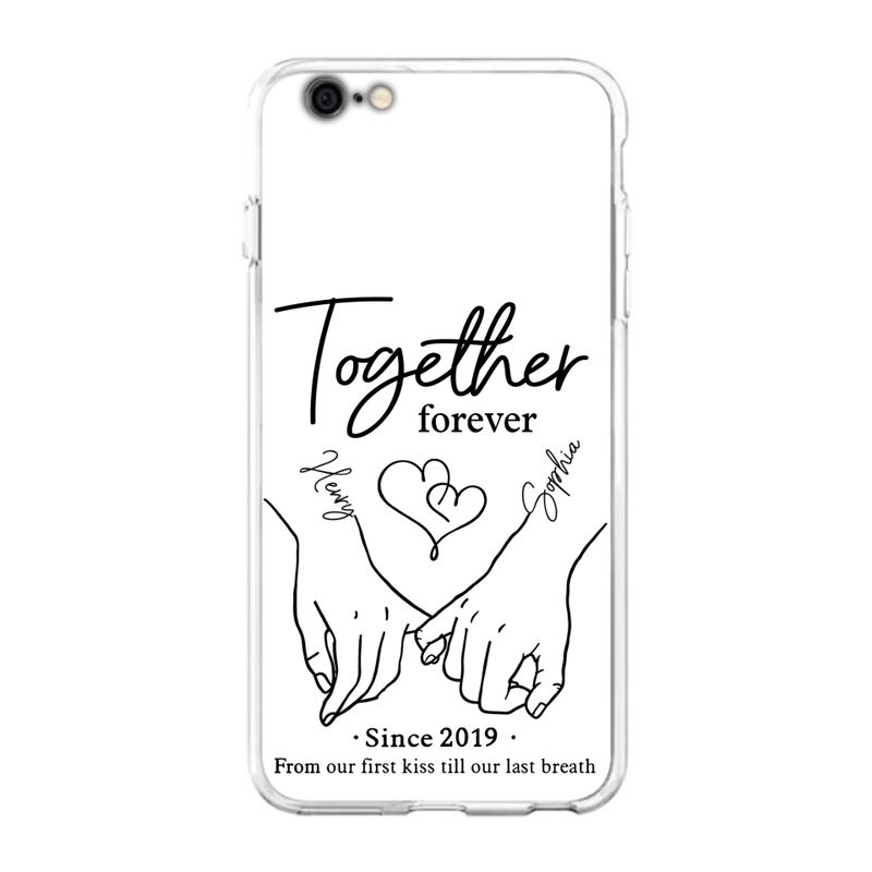 Custom Personalized Couple Phone Case For iPhone/ Samsung - Gift Idea For Couple - Together Forever