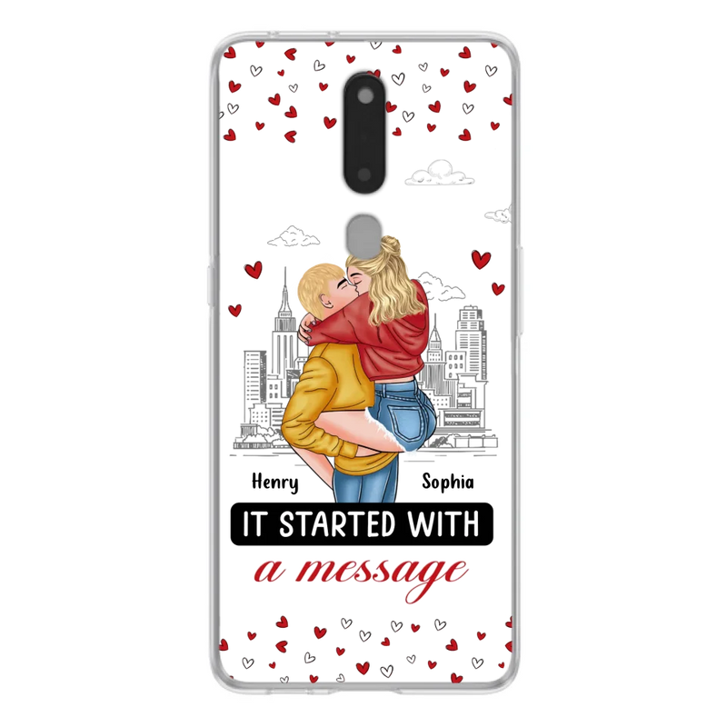 Custom Personalized Couple Phone Case For Xiaomi/ Oppo/ Huawei - Gift Idea For Couple - It Started With A Message