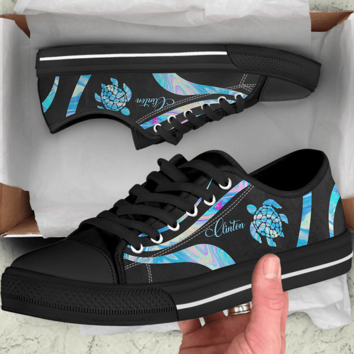 Personalized Turtle Sneakers - Gift Idea For Turtle Lovers - SEWD5O