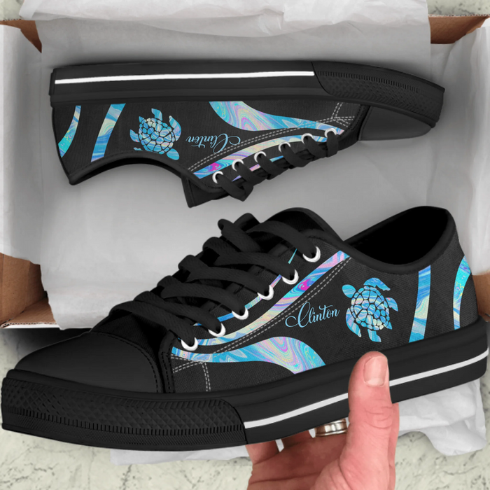 Personalized Turtle Sneakers - Gift Idea For Turtle Lovers - SEWD5O