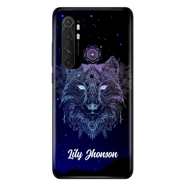 Custom Personalized Wolf Mandala Phone Case - Best Gift For Wolf Lover's - Case For iPhone, Samsung and Xiaomi - TOMO90