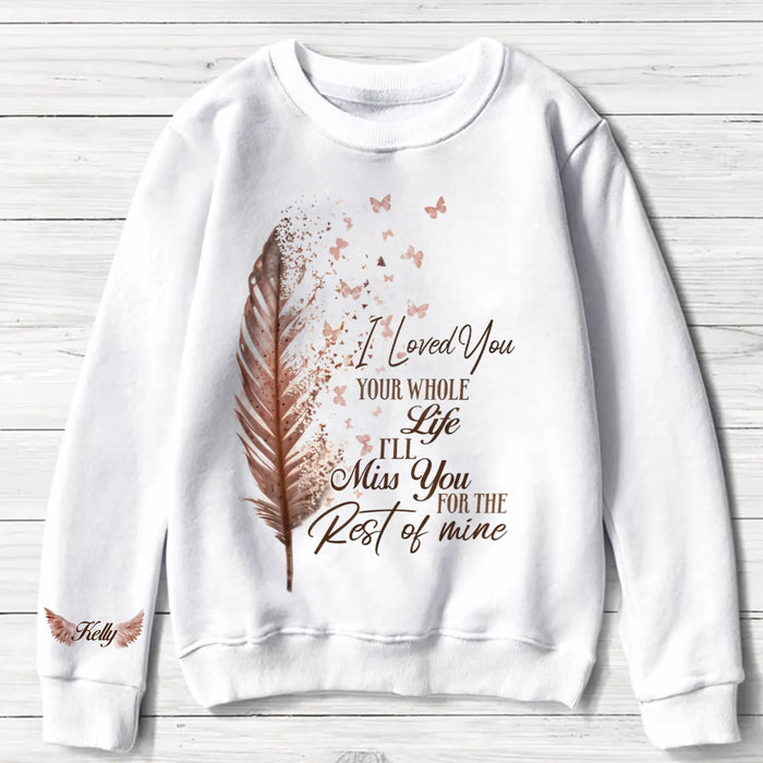 Personalized Memorial AOP T-Shirt/Sweater Hoodie - Memorial Gift Idea For Family Member