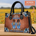 mockup bag leather