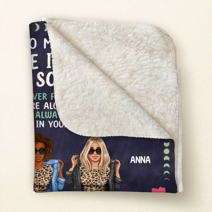 Personalized Sisters Quilt/Fleece Throw Blanket - Gift Idea For Sisters/Friends - To My Sister Life Is Tough But So Are You