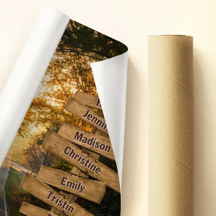 Personalized Grandma & Grandkids Poster - Mother's Day Gift Idea For Grandma/Grandkid - My Greatest Blessings Call Me Grandma