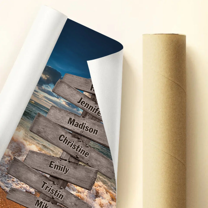 Personalized Grandma & Grandkids Poster - Gift Idea For Grandma/ Grandkid - My Greatest Blessings Call Me Grandma