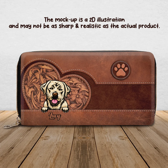 Personalized Pet Mom Long Wallet - Gift Idea For Dog/Cat Lover - Up to 4 Pets