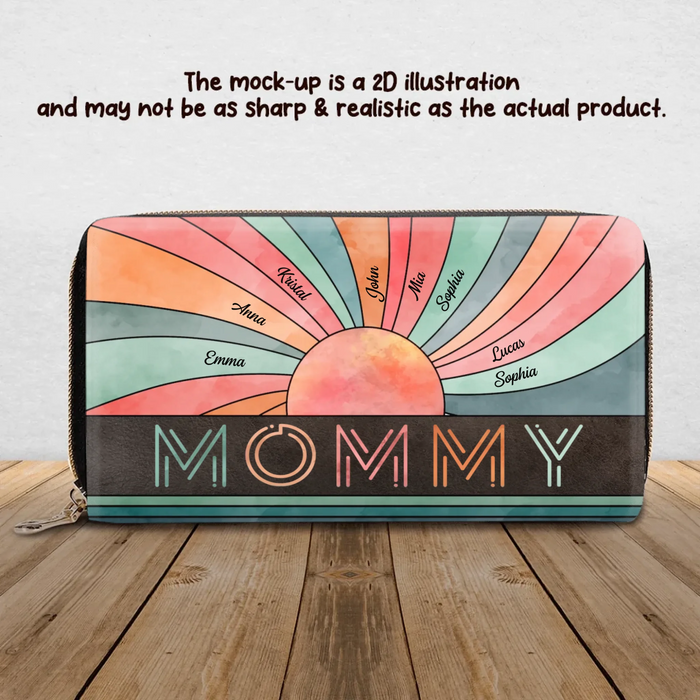Personalized Nana/Grandma Long Wallet - Mother's Day Gift For Grandma/Mom