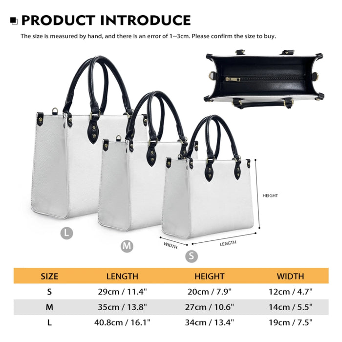 Personalized Mother & Daughter PU Leather Handbag With Long Straps - Mother's Day Gift Idea From Daughter