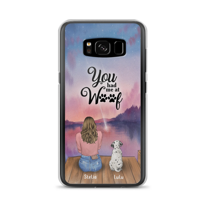 Personalized Dog Mom Phone Case - Gifts For Dog Lovers With Up to 4 Dogs - You Had Me At Woof - Case For iPhone, Samsung And Xiaomi