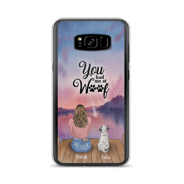 Personalized Dog Mom Phone Case - Gifts For Dog Lovers With Up to 4 Dogs - You Had Me At Woof - Case For iPhone, Samsung And Xiaomi