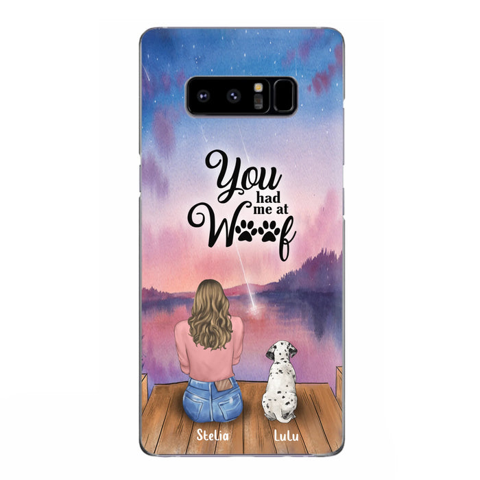 Personalized Dog Mom Phone Case - Gifts For Dog Lovers With Up to 4 Dogs - You Had Me At Woof - Case For iPhone, Samsung And Xiaomi