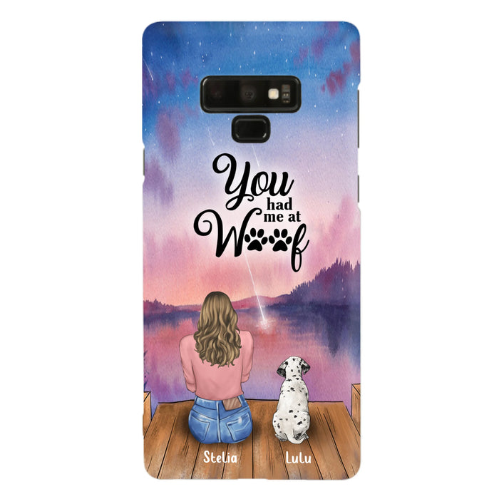 Personalized Dog Mom Phone Case - Gifts For Dog Lovers With Up to 4 Dogs - You Had Me At Woof - Case For iPhone, Samsung And Xiaomi